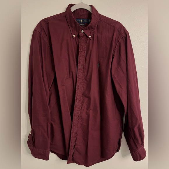 Other - Ralph Lauren Large Classic Fit Oxford button down. Maroon / Red.